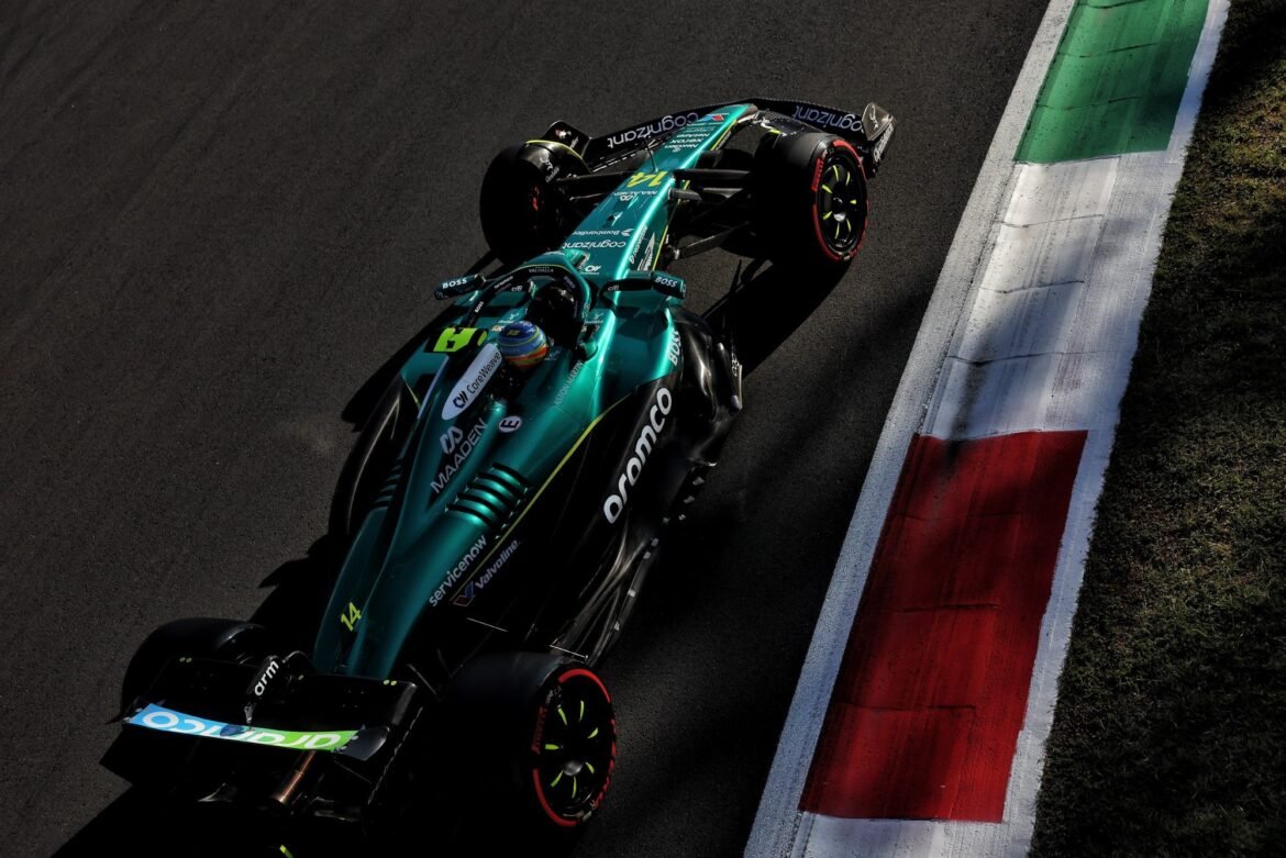 Aston Martin sai de Monza sem marcar pontos devido a problemas com ambos os pilotos.