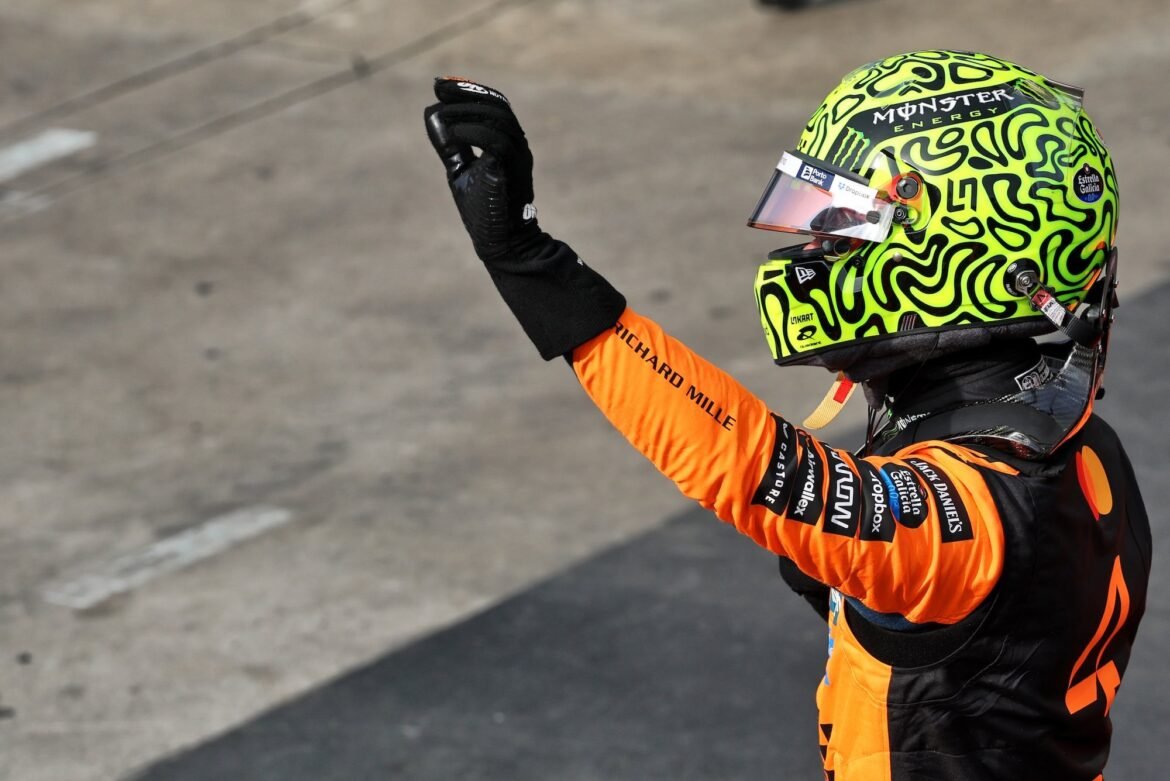Norris conquista a pole no GP de São Paulo, enquanto Bortoleto enfrenta dificuldades.