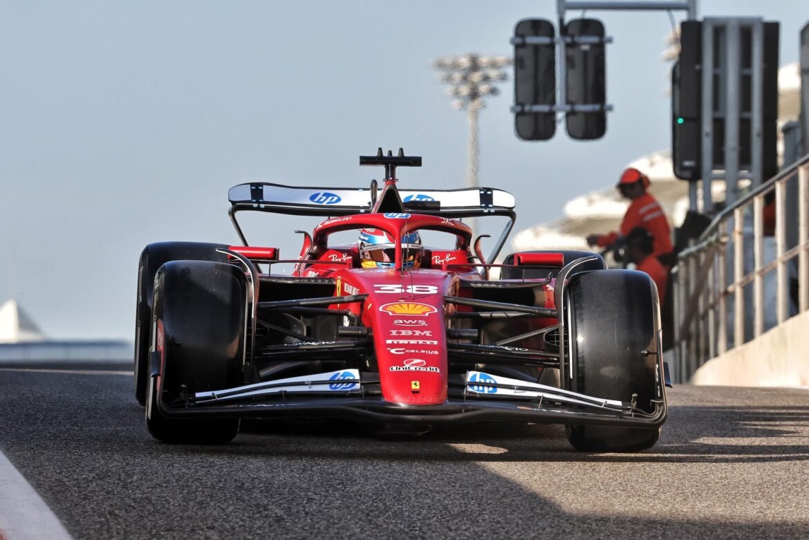 Ferrari conclui testes direcionados aos pneus de 2026 com resultados positivos.