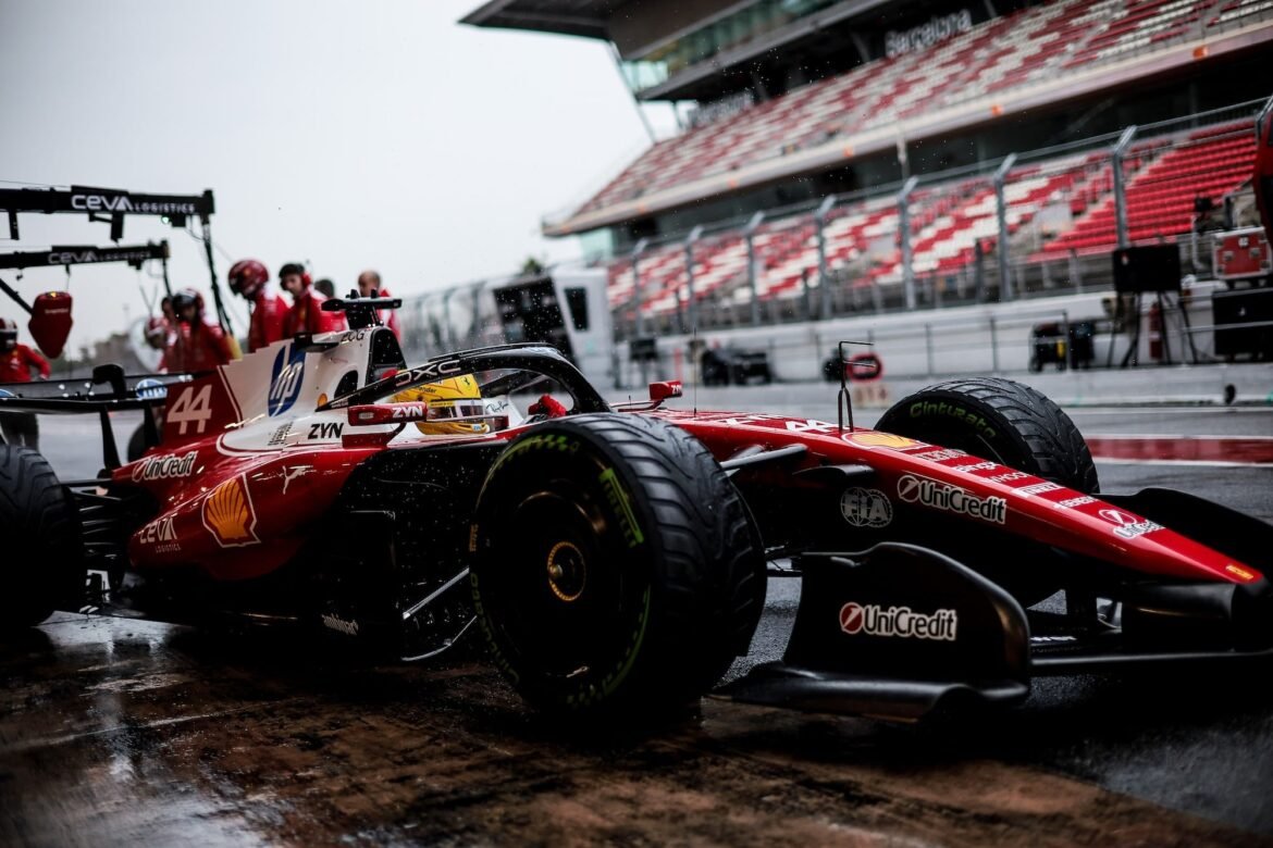 Hamilton surpreso com o avanço da Ferrari antes do início da temporada.