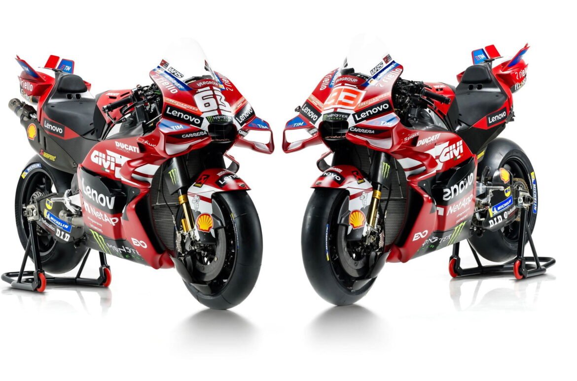 PRIMEIRA OLHADA: A nova pintura da Ducati MotoGP de Marc Marquez e Francesco Bagnaia
