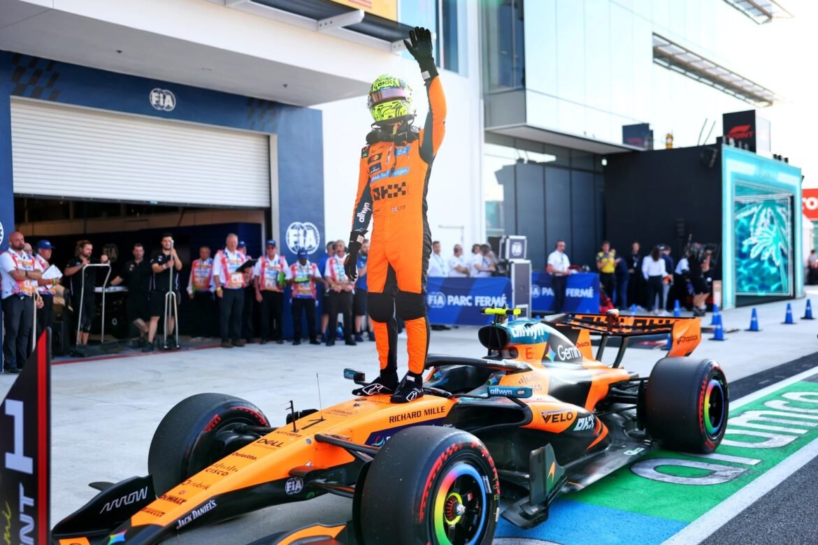 F1: Norris busca melhorias no carro apesar de vencer a Sprint: "Aprimorar um pouco mais"