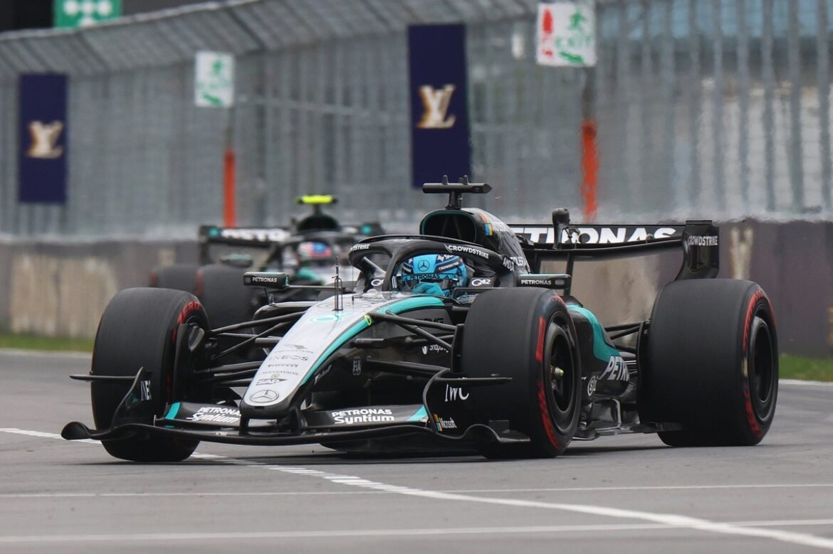 George Russell enfrenta saída dramática do GP do Canadá de F1