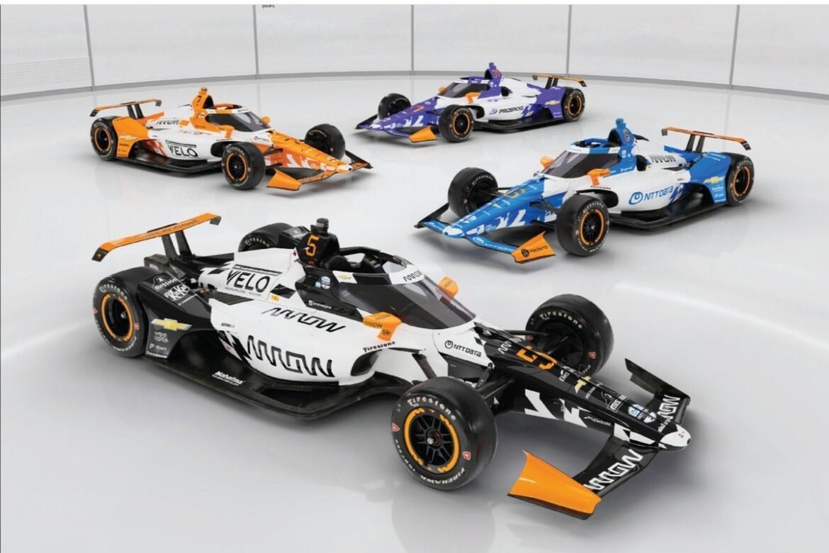 McLaren apresenta pinturas especiais para a Indy 500 em português brasileiro.