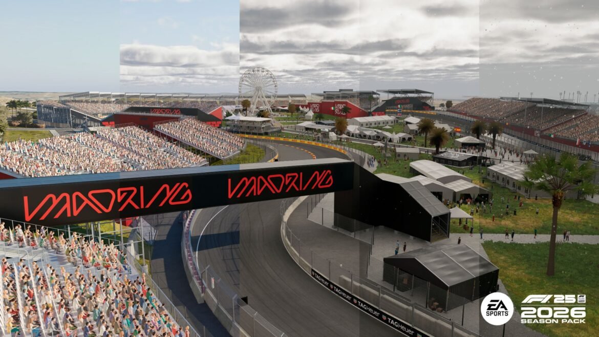 F1 25 ganha atualização da temporada 2026 com Audi, Cadillac e Madrin.