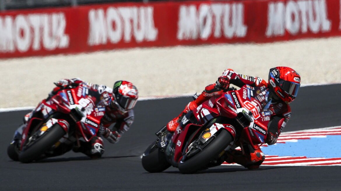 Grid de largada para a corrida Sprint do MotoGP de Balaton Park 2026