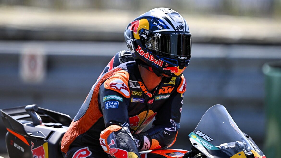 Pedro Acosta alerta que melhorias na confiabilidade da KTM na MotoGP não acontecerão "antes do Sachsenring".