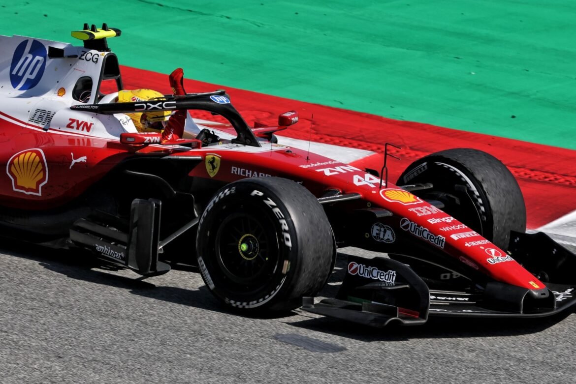 Russell emite aviso após a vitória de Hamilton com a Ferrari.