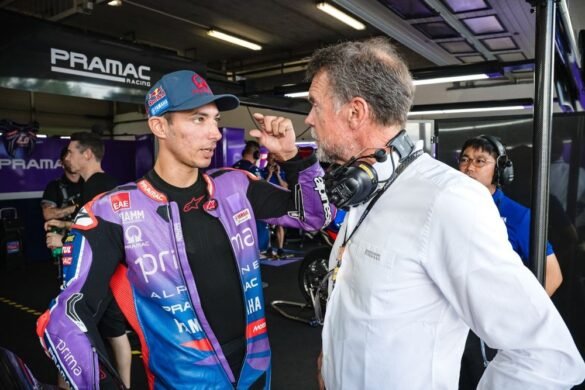 Teste da Pirelli em Brno termina com Aprilia no topo e Marquez sofrendo uma queda leve.