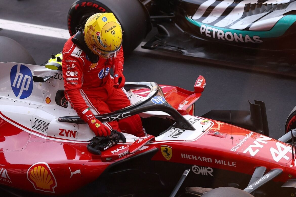 "Você me ajudou a realizar este sonho" - A mensagem emocional de Lewis Hamilton sobre sua primeira vitória no GP da Ferrari.