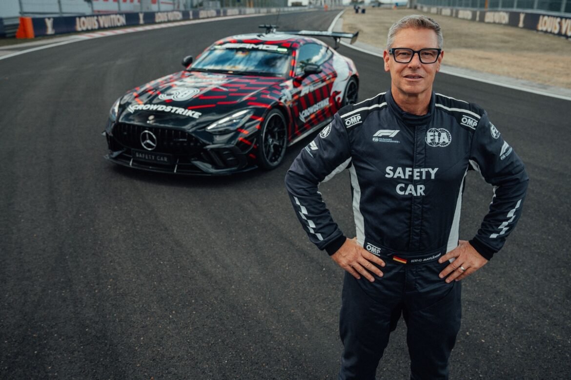 Bernd Mayländer apresenta as melhorias do novo carro de segurança da Mercedes na F1.