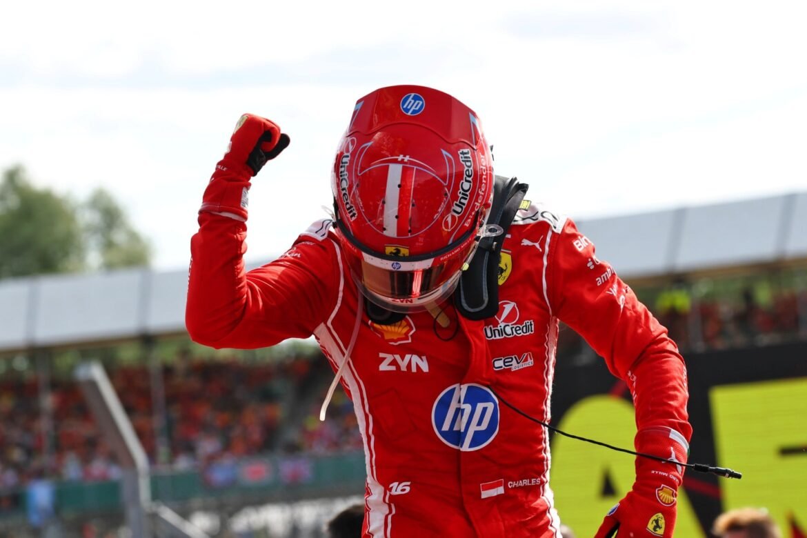 Leclerc conquista um feito impressionante para a Ferrari após triunfar em Silverstone.