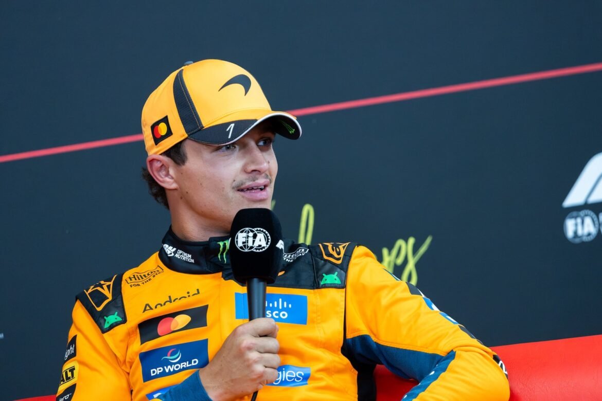 Norris questiona a abordagem da McLaren no Grande Prêmio da Bélgica.