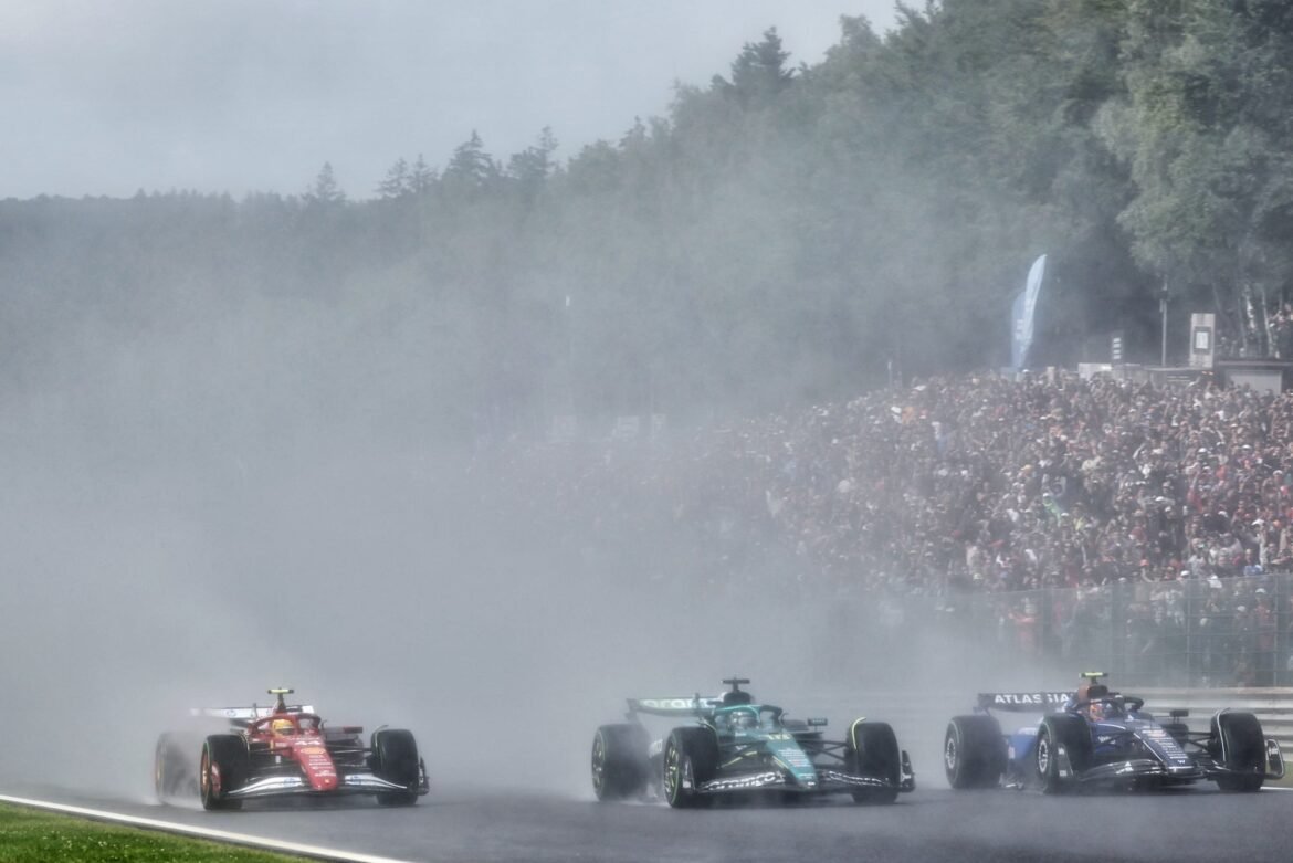 O efeito das condições climáticas em Spa-Francorchamps, sede do GP da Bélgica.