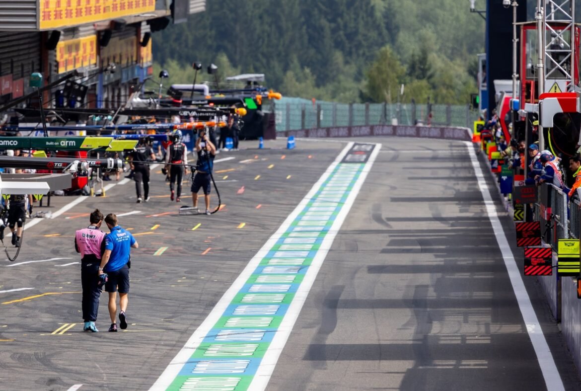Risco de chuva reduzido para a corrida em Spa