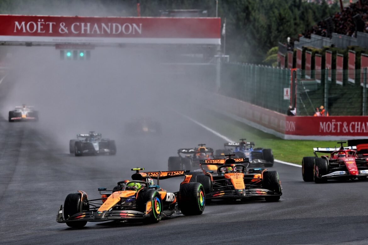 Verstappen e a chuva agitam Spa