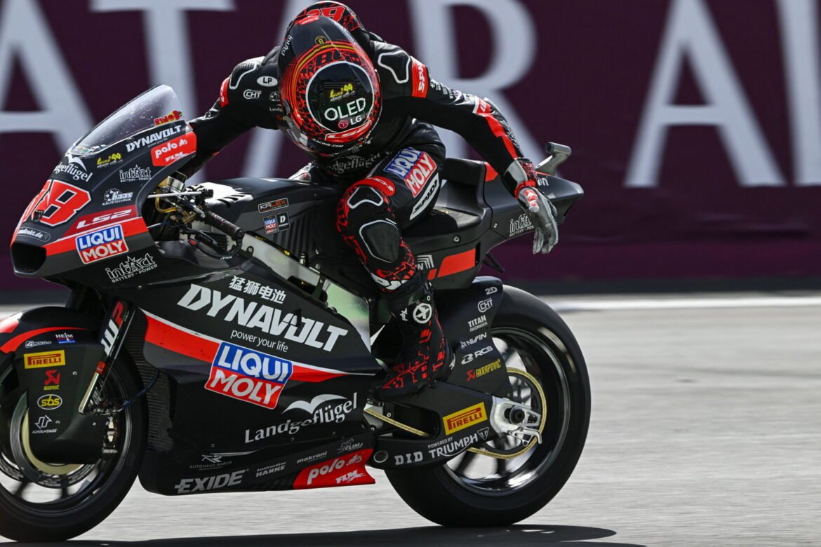 Manu Gonzalez explica erro na celebração em Silverstone, que lhe custou a vitória na Moto2.