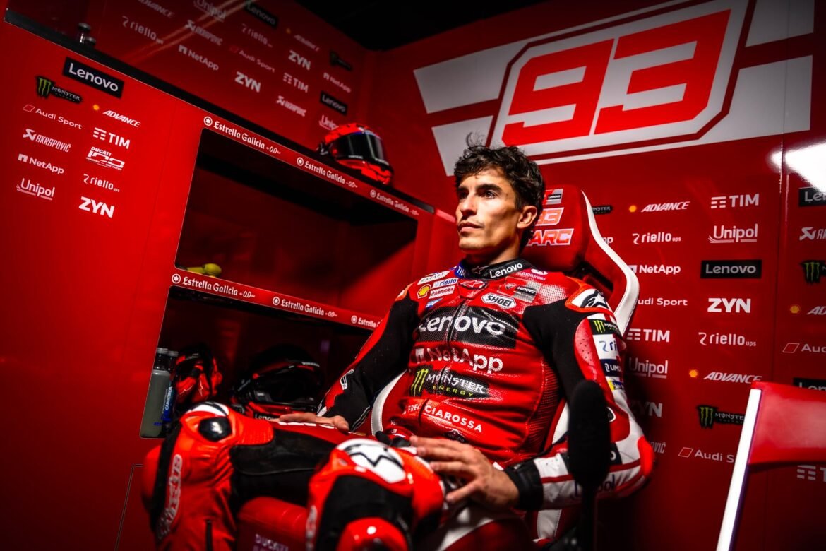 Marquez recomendou a Hadjar que não se arriscasse após a lesão.